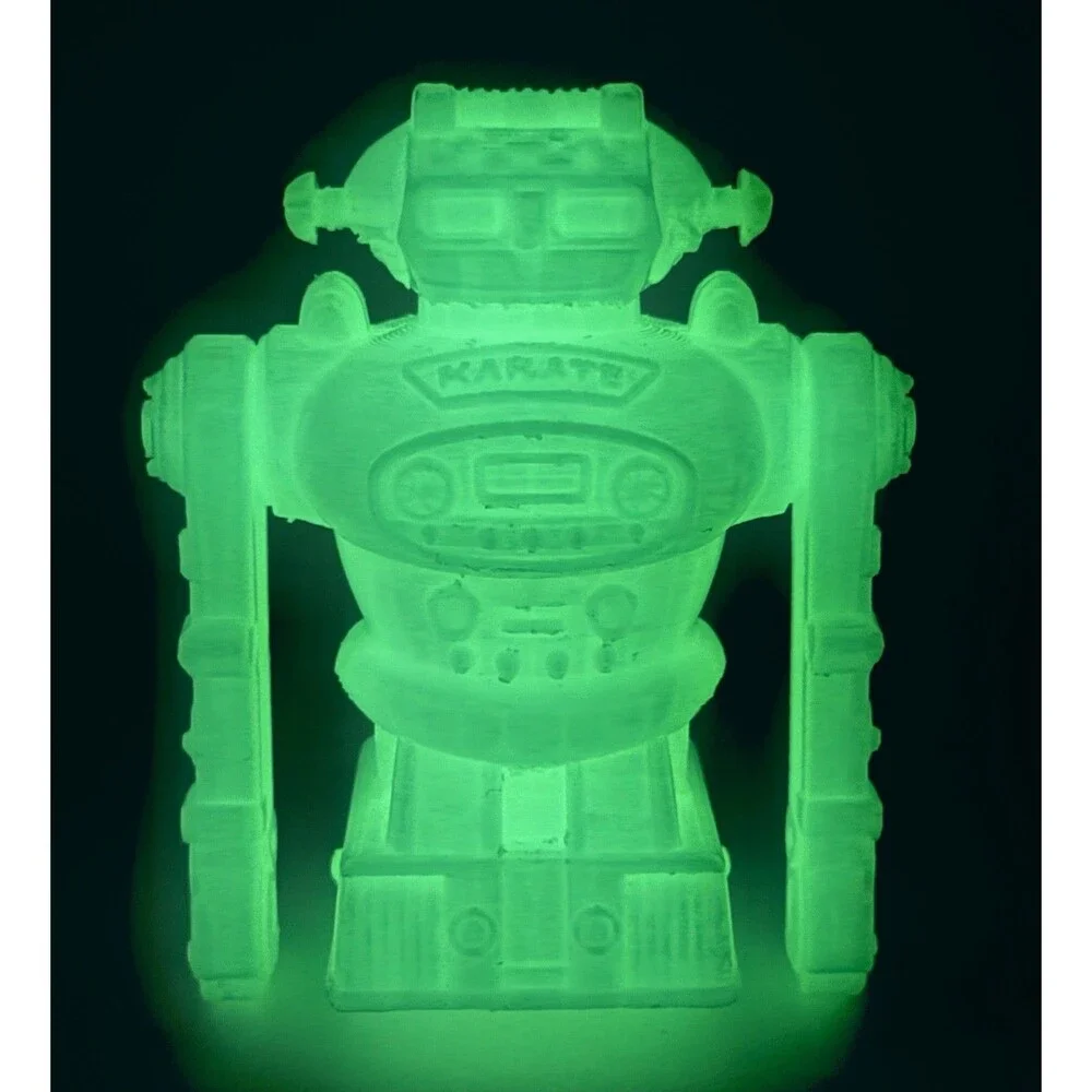 Karate Bot Robot Glow-In-The-Dark Robot Toy Figure Sculpture